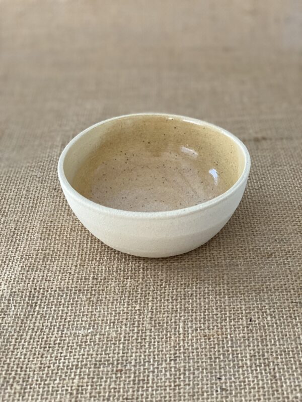 vanilla bowl on a table