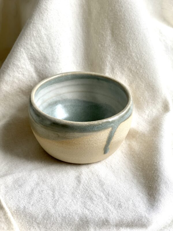 Pale blue and white bowl