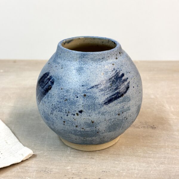 Vase "Moon jar" bleu
