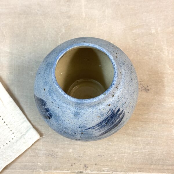 Vase "Moon jar" bleu