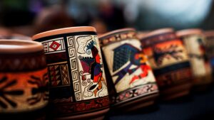 Bol-de-couleur-en-argile-Maya