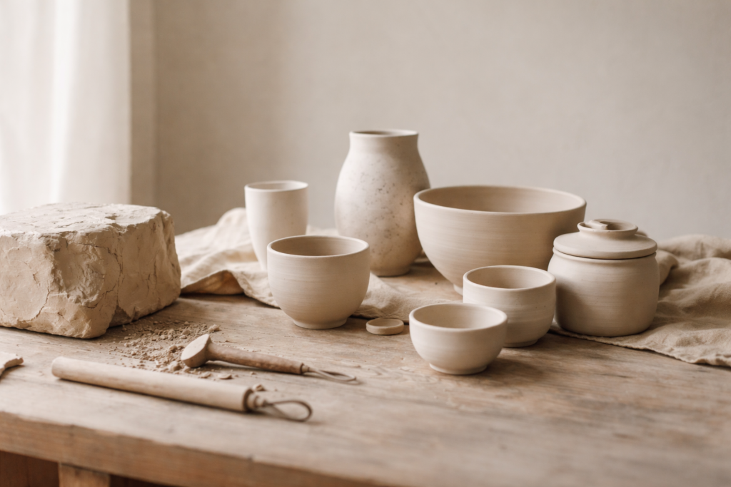 la création en poterie